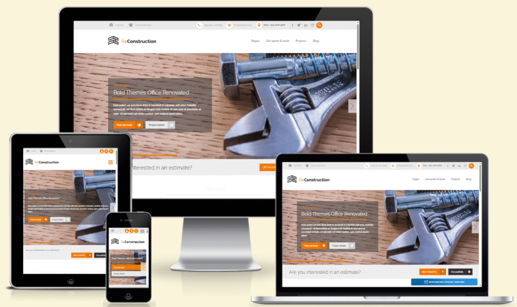 Website Design For Contractor Houston